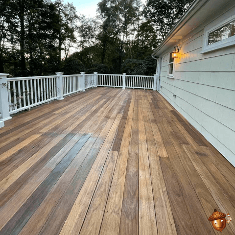 Refinished deck